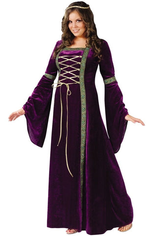 Fun World Womens Costumes Plus-size Funworld Deluxe Renaissance Lady, Purple, Plus - Purple #0 / Plus #1