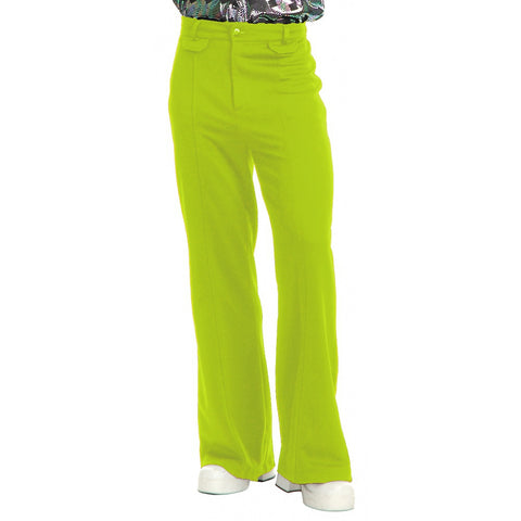 Charades Men's Disco Pants, Purple, W42 - 42 / Lime