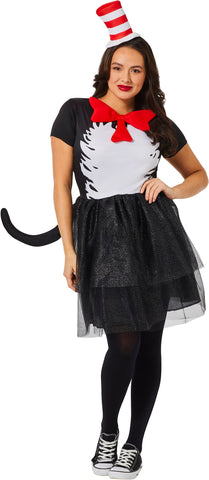 InSpirit Designs Dr. Seuss Adult Cat in the Hat Dress Costume | Officially Licensed | Adult Costume | Cosplay costume, L