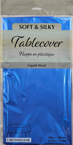 Liquid Metal Tablecover - Royal Blule