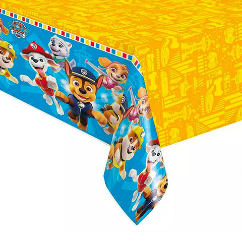 Unique Paw Patrol Rectangular Plastic Tablecover-1 Pc, 54" X 84", Multicolor