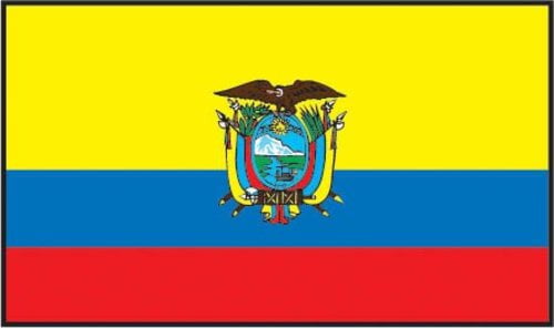 4" x 6" Ecuador Soft Polyester Flag Banner