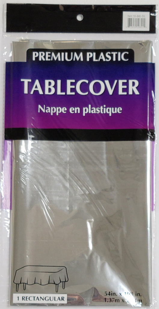 Metallic Table Cover - Silver