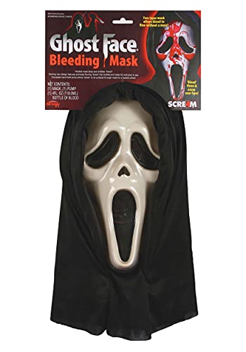 Ghost Face Bleeding Adult Mask Standard