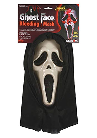 Ghost Face Bleeding Adult Mask Standard