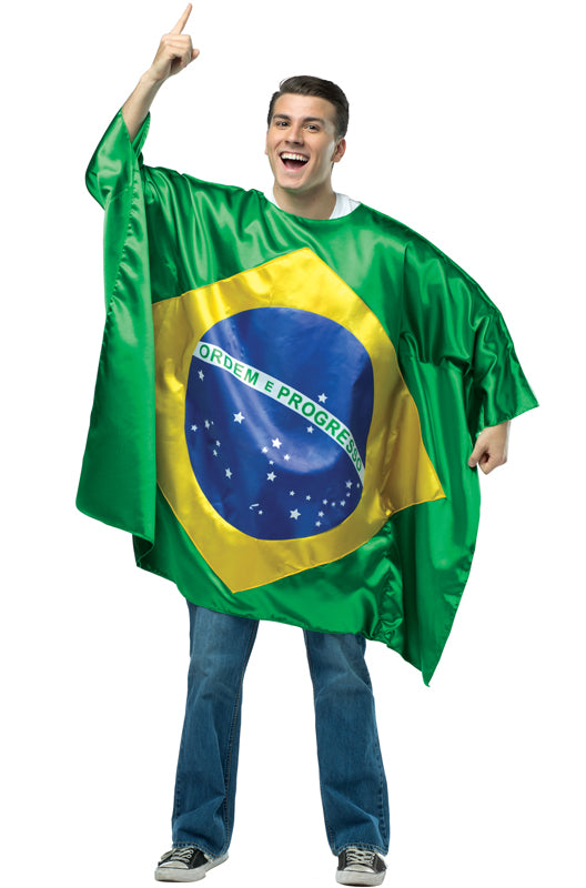Flag Tunic Brazil Adult Halloween Costume
