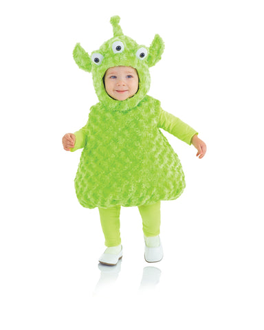 Underwraps Baby's Alien Belly-Babies, Green, Large