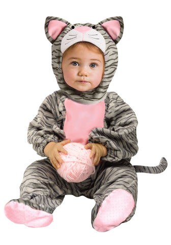 Toddler Striped Gray Kitten Costume 6/12 MO