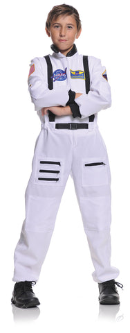 Underwraps Children's Astronaut Costume - White, Medium (6-8)