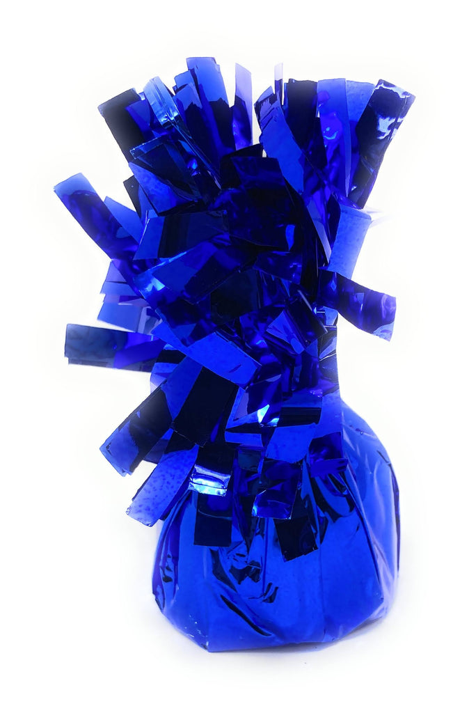 1 DZ Metallic Balloon Weights - Assorted Colors - Royal Blue
