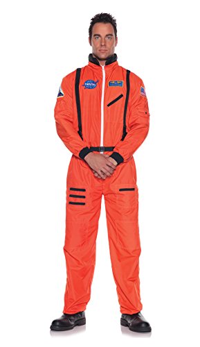 Underwraps Orange Astronaut Suit Plus Size Costume, XX-Large