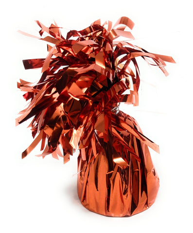 1 DZ Metallic Balloon Weights - Assorted Colors - Orange