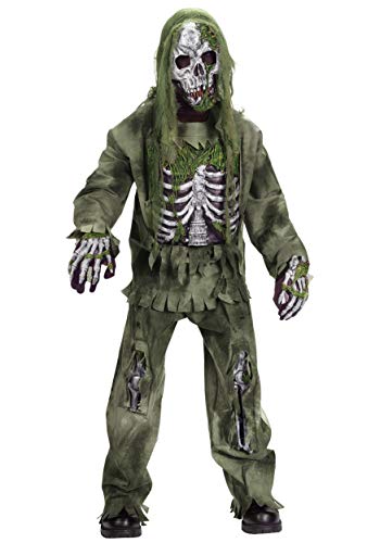 Fun World Kids Skeleton Zombie Costume Small (4-6)