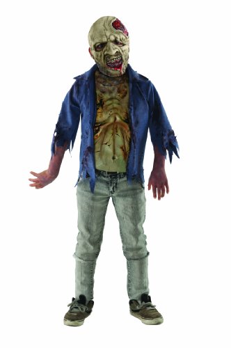 The Walking Dead Deluxe Child's Decomposed Zombie Costume, Standard Color, Medium