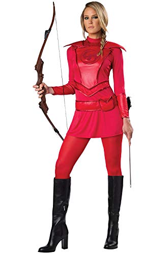 Warrior Huntress Adult Costume Red - Large