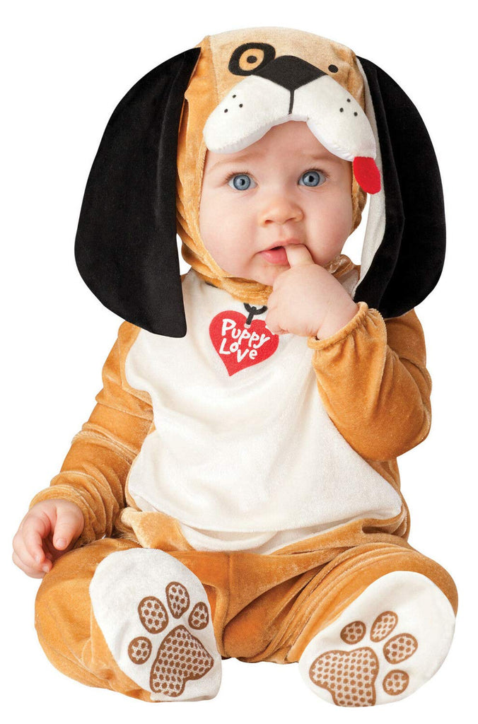 InCharacter Puppy Love Infant/Toddler Costume, Medium (12-18) Orange