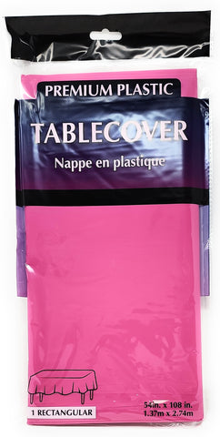 Premium Plastic Table Covers - 54" 108"