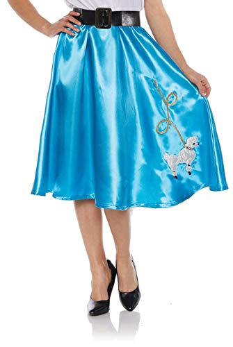 UNDERWRAPS Women's 1950's Poodle Skirt Costume-Turquoise, Small