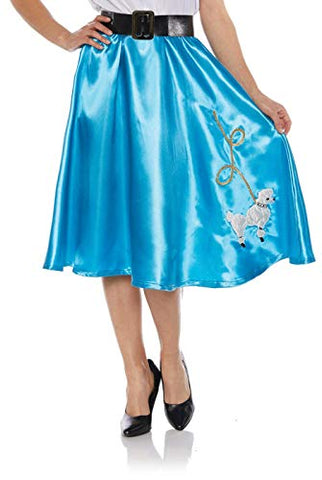 UNDERWRAPS Women's 1950's Poodle Skirt Costume-Turquoise, Small