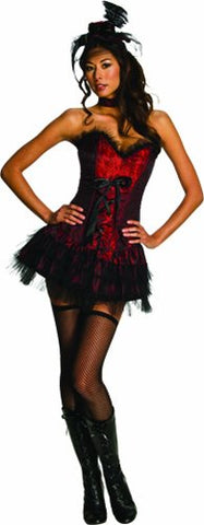 Secret Wishes Women's Flirty Saloon Worker Costume, Red, Large