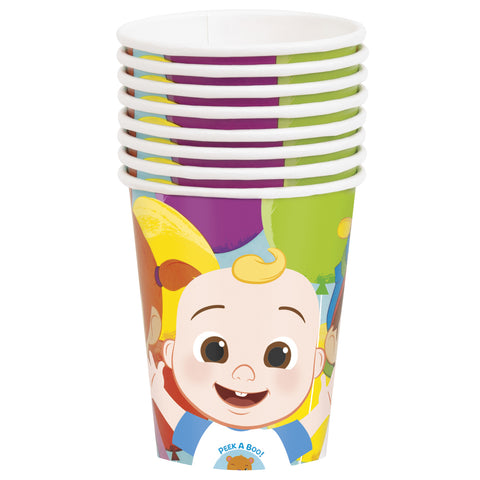 Cocomelon 8 Ct Paper 9 oz Hot Cold Cups