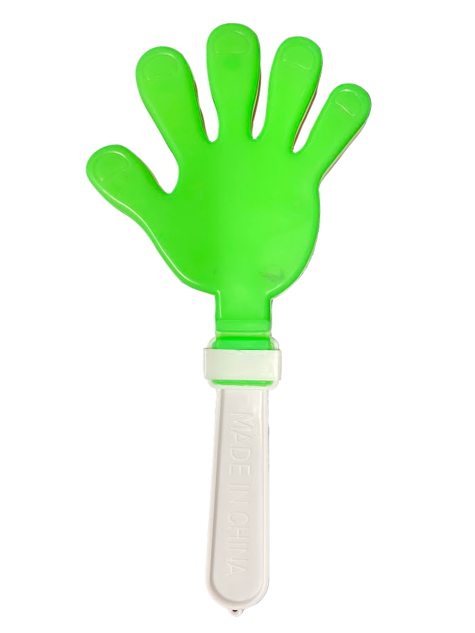 1 dz Red white and Green Hand Clappers
