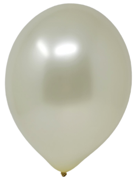 12" Metallic Latex Balloons - 50 Count - Ivory