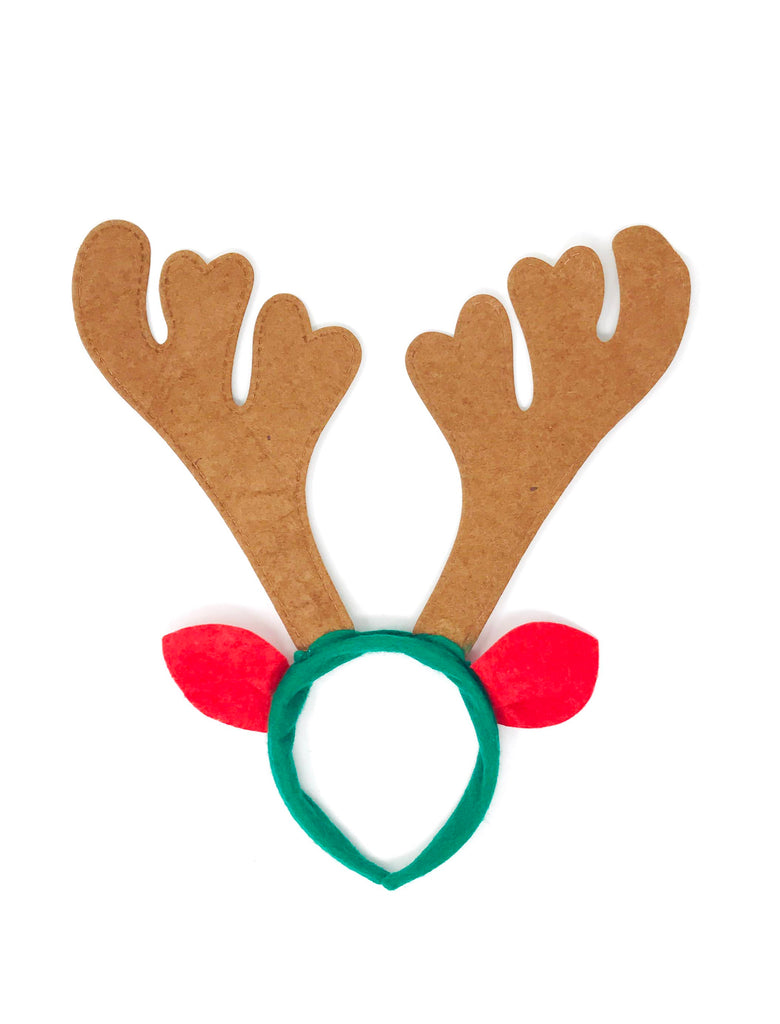 Christmas Deer Head Bopper - Brown Antlers