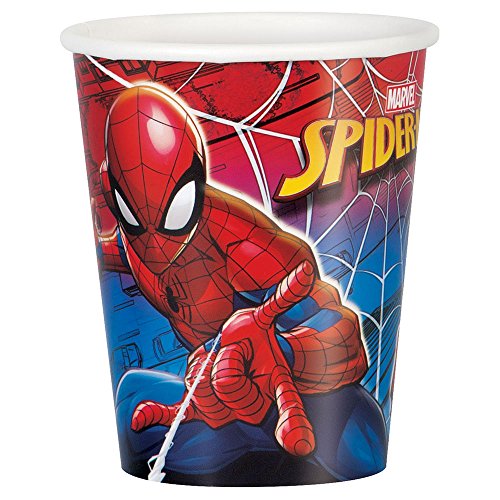 Unique Spiderman Paper Cups - 8 Pcs