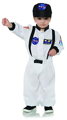 Underwraps Astronaut Toddler Costume Large 2-4 T - White