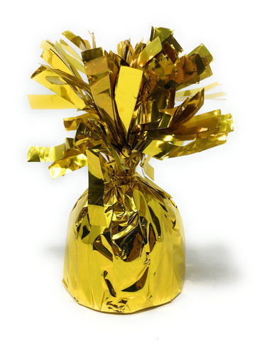 1 DZ Metallic Balloon Weights - Assorted Colors - Gold