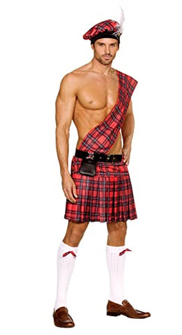 Dreamgirl Men's Hot Scottie Dress, Red, XX-Large