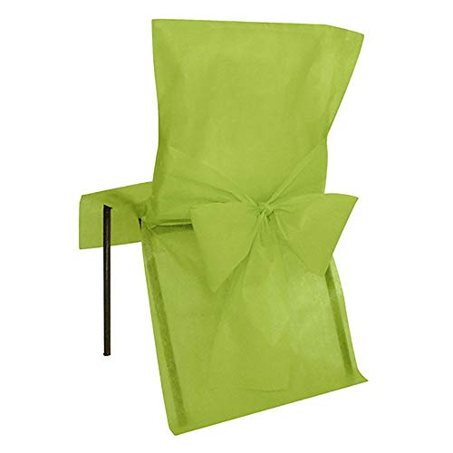 Chair Cover with Bow Sash - 10 pc Pack Green