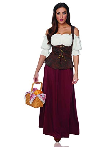 Franco Peasant Lady Women's Medieval Halloween Costume Medium