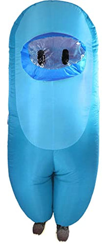 Amongst Us Cyan Imposter Sus Crewmate Killer Inflatable Child's Standard