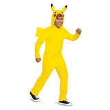 Disguise Pikachu Costume for Kids, Official Pokemon Costume Hooded Jumpsuit, Child Size Small (4-6)