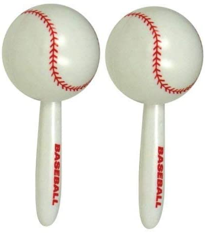 1 pair of 7" Baseball Maracas