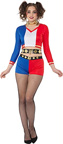 Crazy Rebel Clown Girl Women's Costume Small 6-8