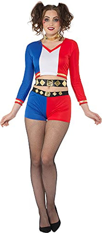 Crazy Rebel Clown Girl Women's Costume Small 6-8