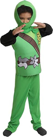 Mighty Green Ninja Child's Costume Medium 5-6