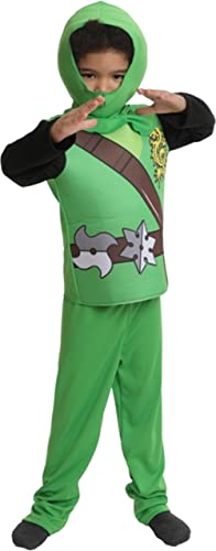 Mighty Green Ninja Child's Costume Medium 5-6