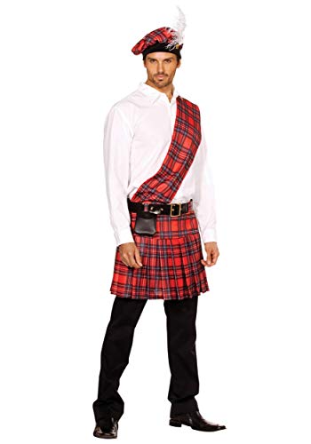 Dreamgirl Men's Hot Scottie Dress, Red, XX-Large