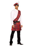 Dreamgirl Men's Hot Scottie Dress, Red, XX-Large