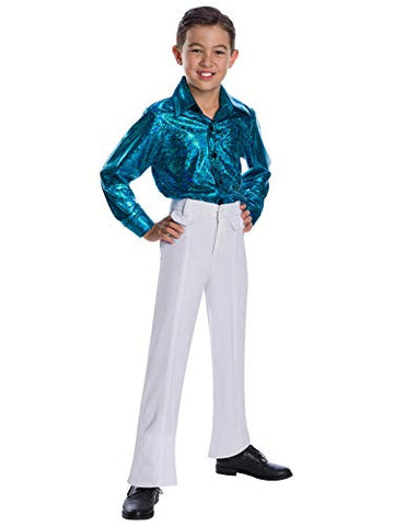 Charades Crocodile Skin Children's Disco Top , Turquoise, Medium