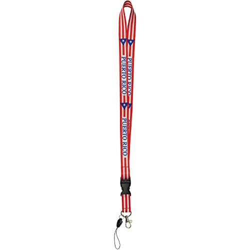 28" Puerto Rico Country Flag Lanyard