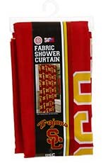 NCAA Licensed 72"x72" Fabric Shower Curtain (Southern California Trojans)