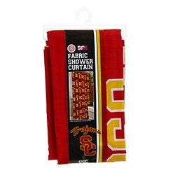 NCAA Licensed 72"x72" Fabric Shower Curtain (Southern California Trojans)