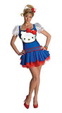Rubie's Costume Co Women's Classic Blue Hello Kitty Costume Blue/Red/White Extra Small