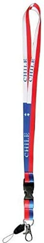 28" Chile Flag Lanyard