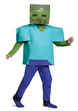 Disguise Zombie Deluxe Child Costume, Green, Size/(4-6)